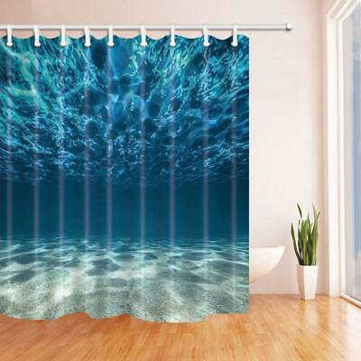 #ad #ad Sea Water Beach Fabric Shower Curtain Extra Long 84 inch 72x72quot; Curtains