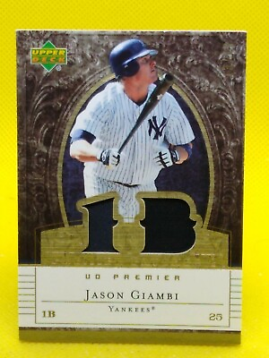 #ad Jason Giambi 2007 UD Premier Patches GAME USED JERSEY #PP2 JG ***13 43***