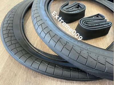 #ad Thick 20quot;x 2.40 BMX BLACK Tires Tubes Bike Street Slick Fat 20x2.40