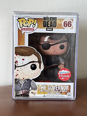 #ad FUNKO POP WALKING DEAD BLOODY THE GOVERNOR #66 FUGITIVE EXCLUSIVE MIMB In Stock