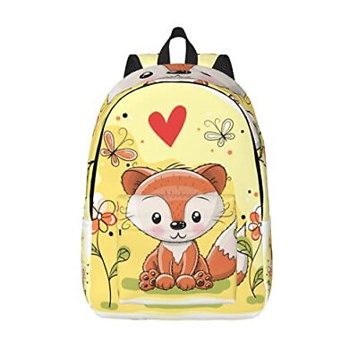 #ad Cute Fox Backpack For Men Women Extra Large Travel Backpacks Fits 17 Inch Laptop