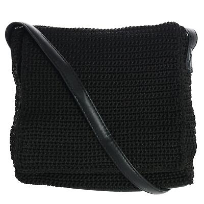 #ad New CTM Women#x27;s Crochet Crossbody Bag with Front Flap