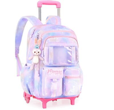 #ad School Backpack Bags School Backpack Girls Kids School Bag Wheels Girls