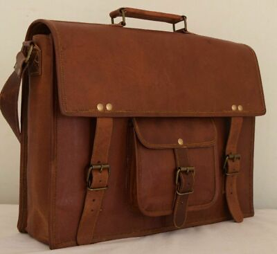 #ad Durable Handmade USA women#x27;s Quality Leather Messenger Laptop Bag Shoulder bag