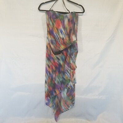 NWT Phoebe Couture Woman Elegant Evening Party Dress Size 0 Strapless Zipp Prom $39.99