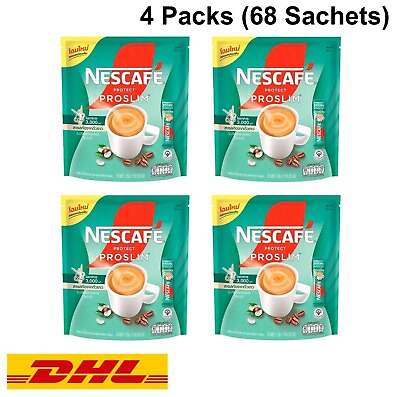 #ad 4x Nescafe Proslim Protect Instant Coffee Stick 3in1 Diet Slimming With Fiber