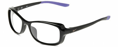 #ad NIKE Breeze CT8031 010 Designer Reading Glasses Gloss Black Matte Purple Oval 57