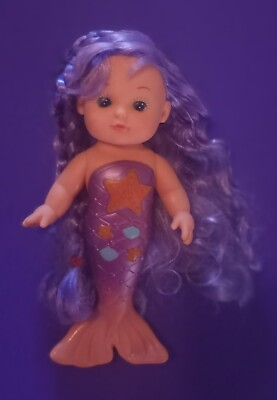 #ad Mermaid 9quot; Doll Purple Hair