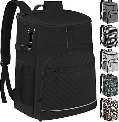 #ad Cooler Backpack Insulated Leakproof Waterproof Backpack Cooler Bag 30 Cans Larg