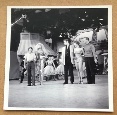 #ad Elvis Presley 1956 Milton Berle Show behind scenes Vintage 4x4 snapshot Photo