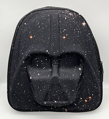 #ad Loungefly Star Wars Darth Vader 3D Molded Galaxy Print Nylon Backpack w