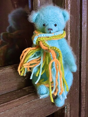 #ad Handmade Knit Bear Doll Decor Small Gift