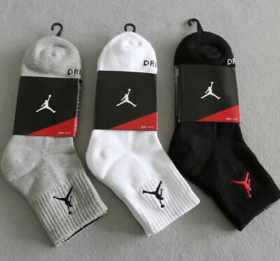 #ad Nike Air Jordan 3 Pairs Everyday Max Ankle Socks Men?s Size L 8 12