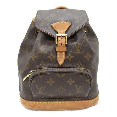 #ad LOUIS VUITTON Mini Montsouris Backpack Rucksack Bag M51137 Monogram Used LV