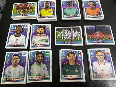 #ad Panini FIFA World Cup Qatar 2022 Parallel Stickers Foils GROUP A B C #ENG1 #ARG2
