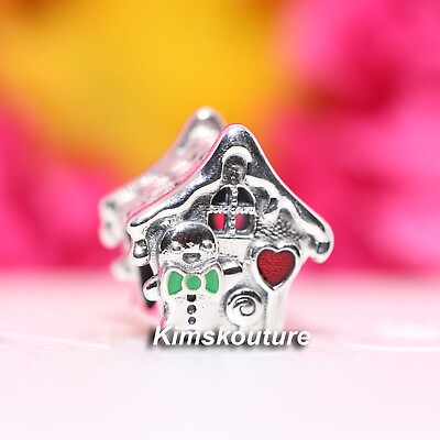 #ad Authentic Sterling Silver Gingerbread House Charm 792823C01