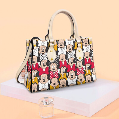 #ad Minnie Handbag Disney Leather Handbag Minnie Women Leather Bag gift for women