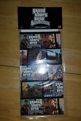 #ad Grand Theft Auto San Andreas Gift Wrap. Brand New. Rare. Free Shipping. GTA