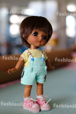 #ad 1 8 Bjd Doll Lovely Baby Free Face Make UPEyes Resin Toys Tan or Brown Skin