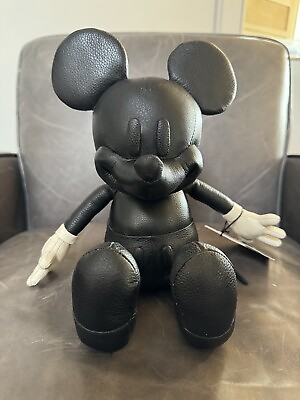#ad RARE COACH X DISNEY Leather 13quot; SMALL MICKEY MOUSE DOLL Collectible #197 220