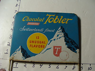 #ad original TOBLER Candy COUNTER DISPLAY w original sign TOBLERONE TOBLER CHOCOLATE