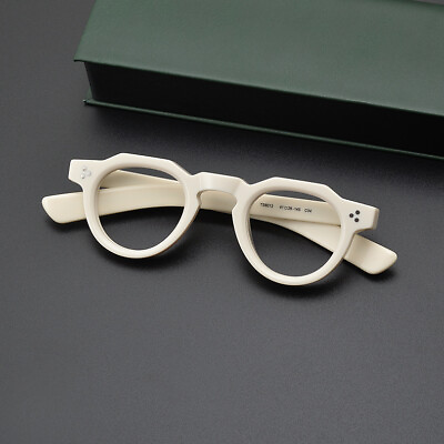 #ad Japanese Thick Acetate Eyeglass Frames Retro Full Rim Glasses for Women men New