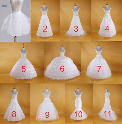 #ad 2020 Wedding Petticoat Bridal Hoop Crinoline Prom Underskirt Fancy Skirt Slip
