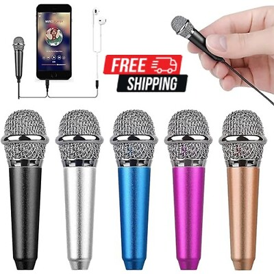 #ad Mini Portable Vocal Instrument Microphone for Mobile Phone Laptop Notebook Apple