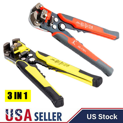 #ad Professional Self Adjustable Wire Striper Cutter Stripper Crimper Pliers Tool US