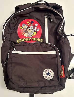 #ad Converse All Star Backpack Looney Tunes Chuck Taylor Inside Pockets Ltd Edition