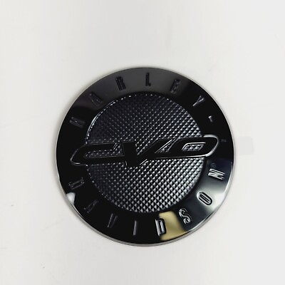 #ad Harley Davidson 08 22 CVO Black Fuel Door Medallion Insert Emblem