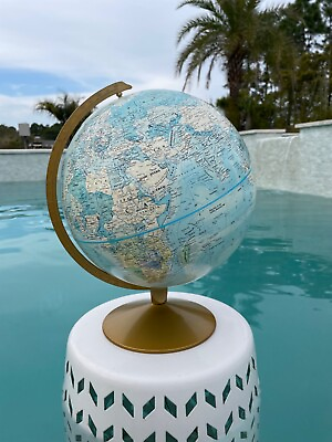 #ad Vintage world globe