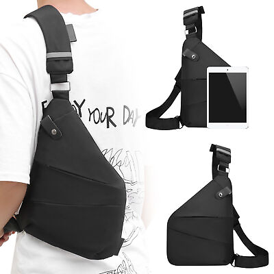 #ad Men Sling Chest Bag Anti Theft Messenger Pack Crossbody Shoulder Pocket Backpack