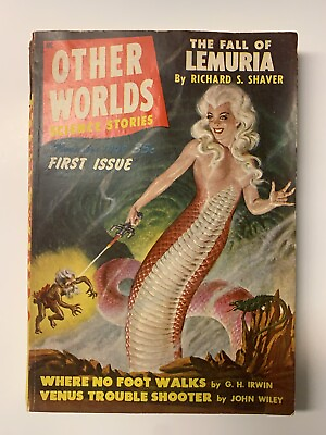 #ad Other Worlds Science Stories November 1949 First Issue Richard Shaver Fine