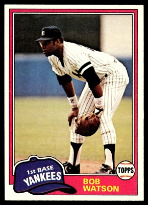 #ad 1981 Topps Bob Watson New York Yankees #690