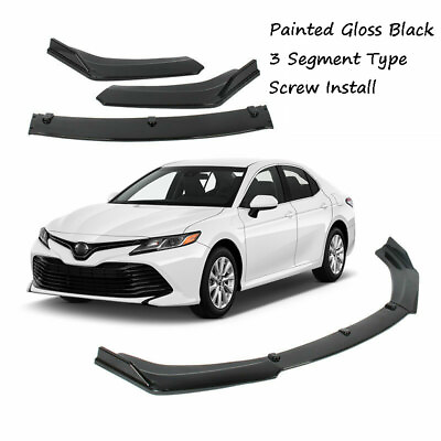 #ad Add on Universal Large Front Bumper Lip Spoiler Fit For Toyota Camry 2018 2021