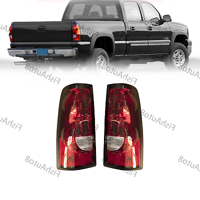 #ad LeftRight Side Rear Tail Lights Assembly For 03 06 Chevy Silverado Brake Lamps