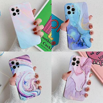 #ad Protective Marble Pattern Case Silicone Cover For iPhone XS XR 7 8 11 12 Pro Max