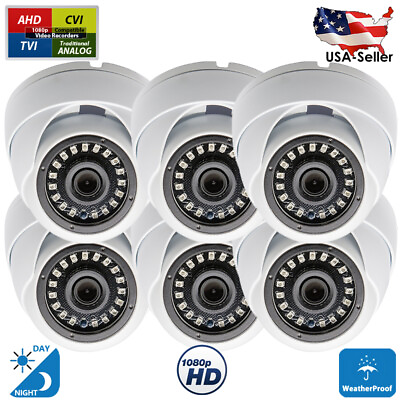 #ad 1080p HD Day Night Vision Indoor Outdoor Security Dome Camera for CCTV Systems