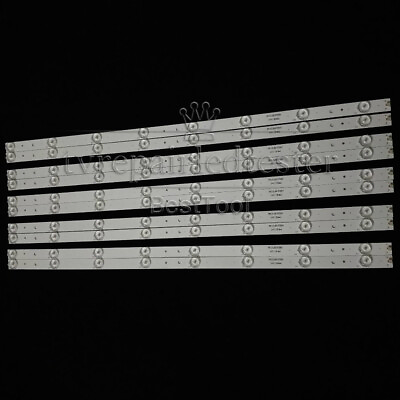 #ad 610mm 32#x27;#x27; Universal LED Backlight Strips with Optical Lens for TV Repair 10pcs