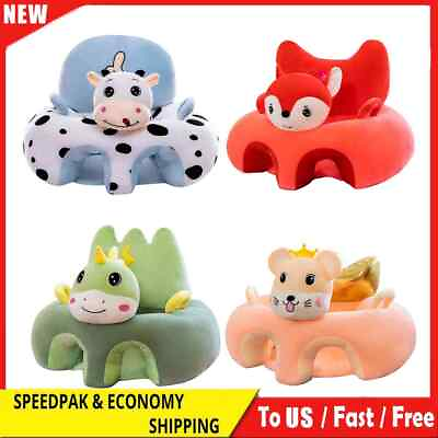 #ad Baby Plush Chair Cartoon Baby Seat Sofa Support Travel Soft Chair without Filler