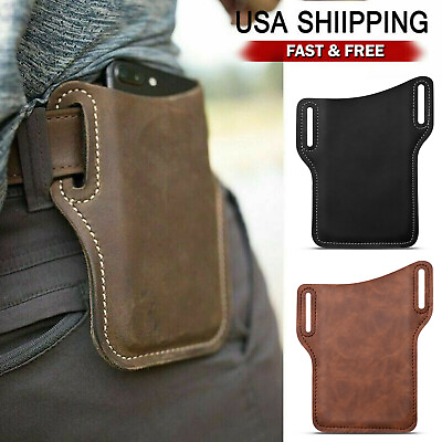 #ad Universal Cell Phone Waist Belt Holster Loop Holder Pack Bag Pouch Case​ Cover