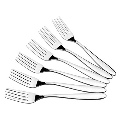 #ad 12 Pieces Stainless Steel Dinner Fork