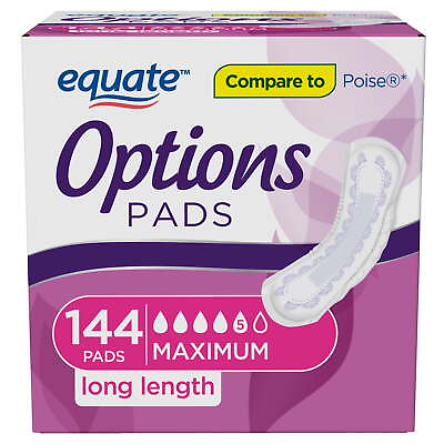 #ad Incontinence Pads for Women Maximum Long 144 Count