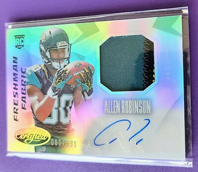 #ad 2014 Certified Freshman Fabric Allen Robinson Rookie Auto 3 Color Patch 699
