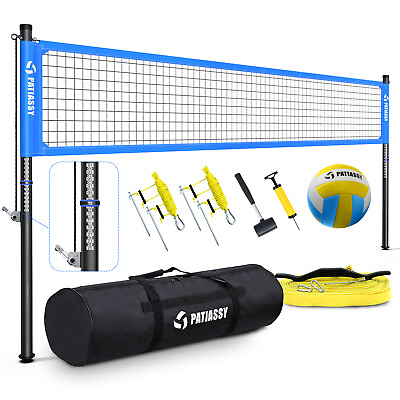 #ad #ad Portable Volleyball Set w Net System amp; Volleyball Ball for Backyard Beach Yard