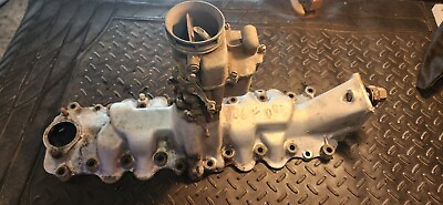 #ad 1936 Ford Aluminum intake with carb flathead v8