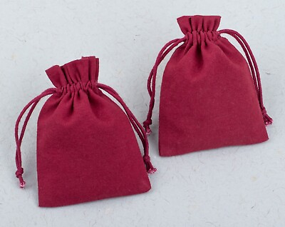 #ad 200Pcs Small Cotton Drawstring Pouch Jewelry Storage Gift Bag Wedding Party 3x4quot;