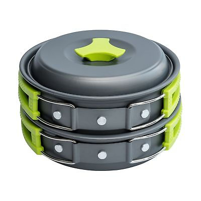 MalloMe Camping Cookware Mess Kit Backpacking Gear amp; Hiking Outdoors Bug Out ... $31.99