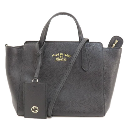 #ad GUCCI 368827 Handbag Swing Mini 2WAY Leather